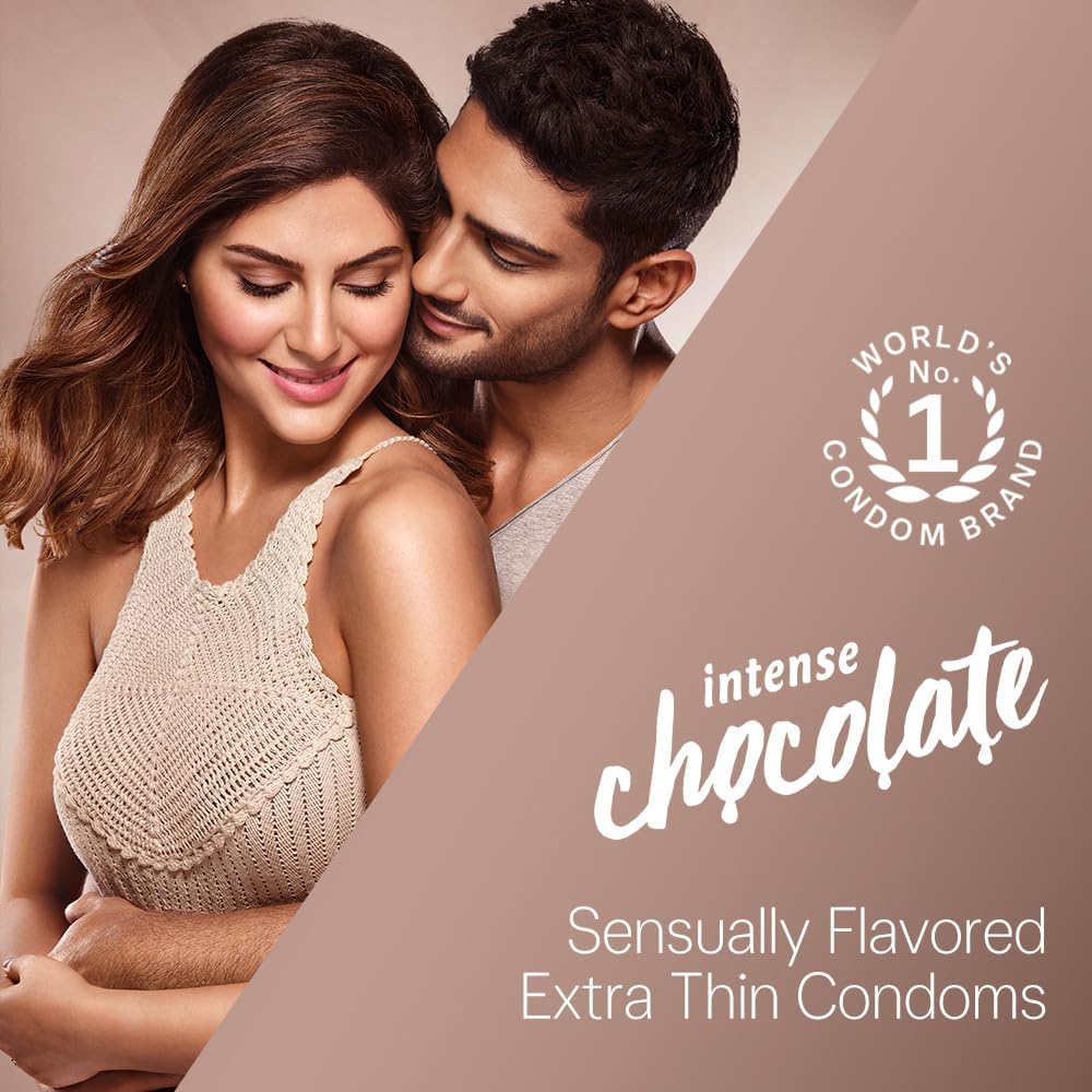 Durex Extra Thin Intense Chocolate 3 Pcs Pack (India)