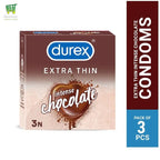 Durex Extra Thin Intense Chocolate 3 Pcs Pack (India)
