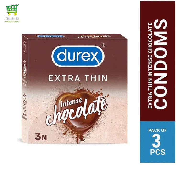 Durex Extra Thin Intense Chocolate 3 Pcs Pack (India)
