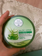 Bee Beauty Aloe Vera Soothing Gel Moisturizing and Soothing Effective 98% Turkish Product 300ml