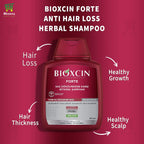 Bioxcin Forte Herbal Shampoo For Intensive Hair Loss 99%Effective For Healthy Growth, Hair Loss, Hair Thickness, Healthy Scalp,Turkish Shampoo 300ml