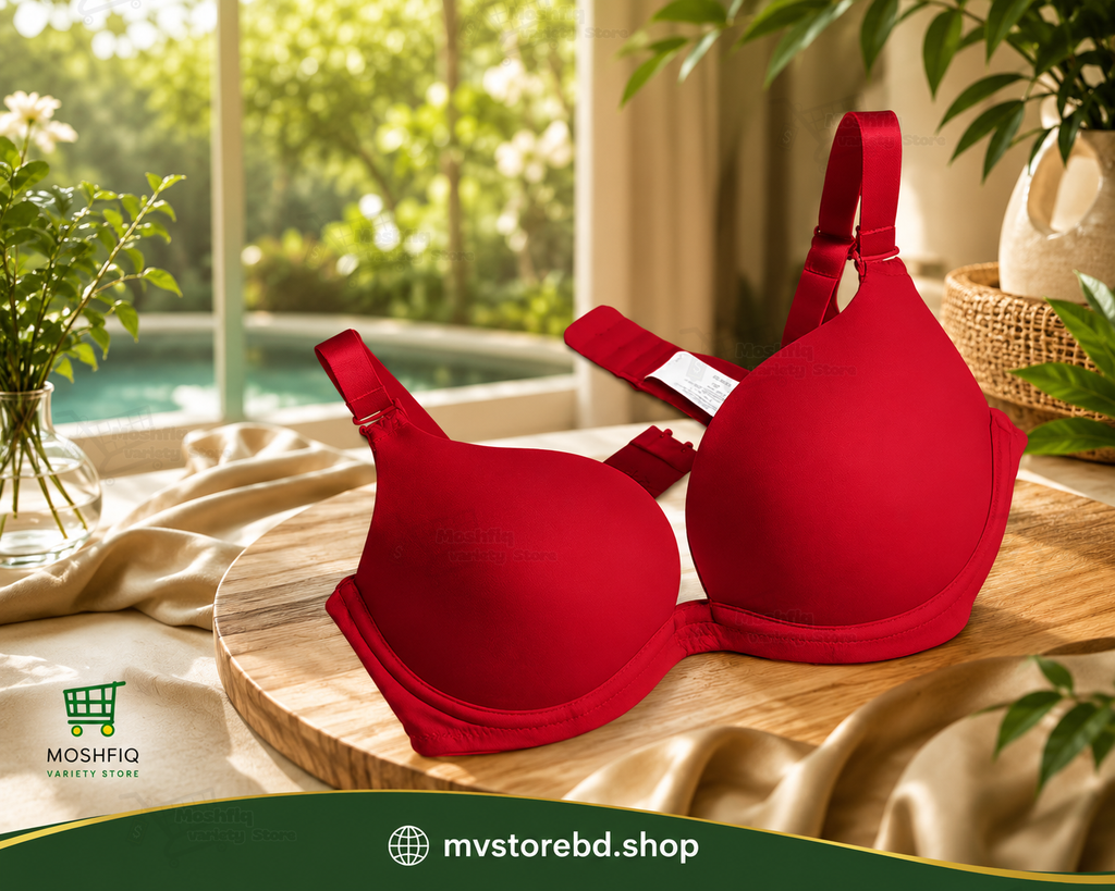 Women's Cotton Padded Wire-Free Seamless Tube Bra - Convertible Straps Premium Quality