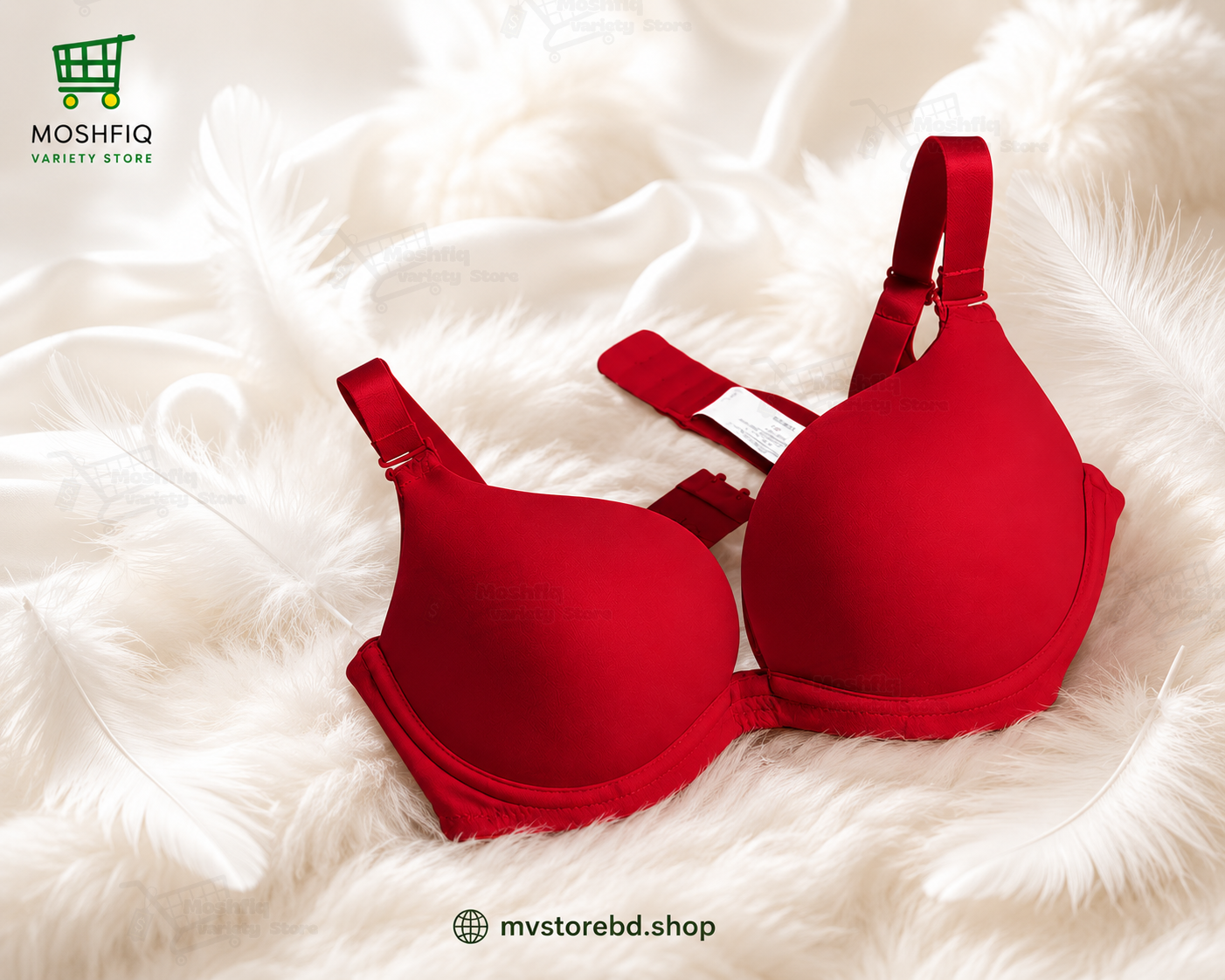 Women's Cotton Padded Wire-Free Seamless Tube Bra - Convertible Straps Premium Quality