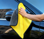 30X30 cm Car Bike Wash Double Layer Ultra Soft Scratch Proof Microfiber Towel