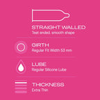 Durex Extra Thin Bubblegum Flavoured Condom - 3Pcs Pack(India)