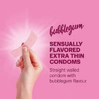 Durex Extra Thin Bubblegum Flavoured Condom - 3Pcs Pack(India)