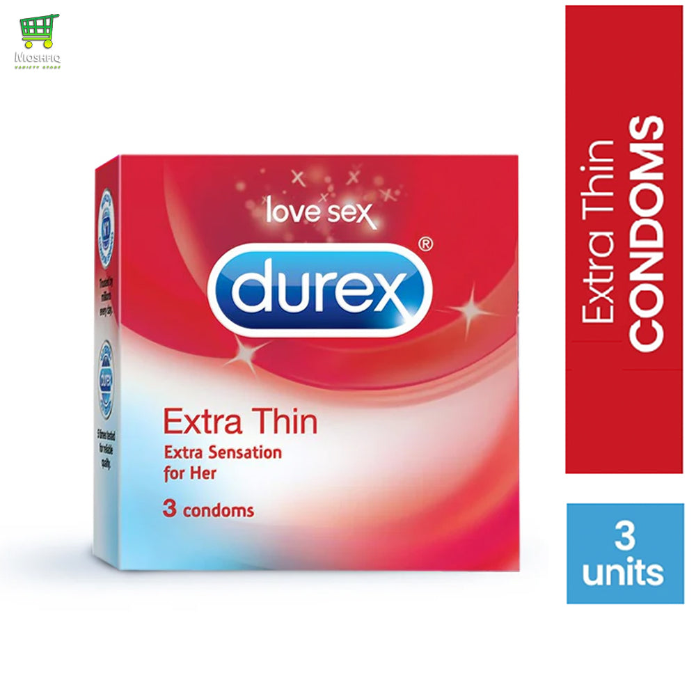 Durex Extra Thin Condom 3Pcs Pack(India)