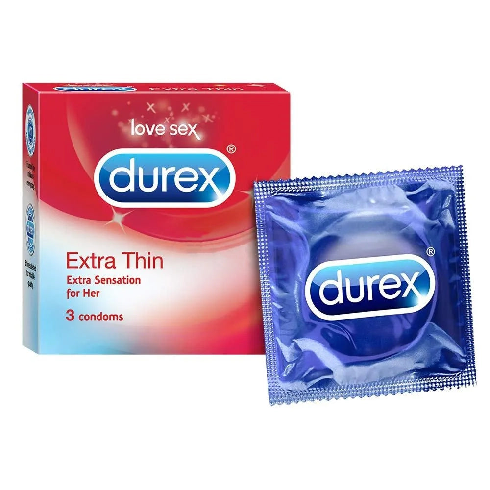 Durex Extra Thin Condom 3Pcs Pack(India)