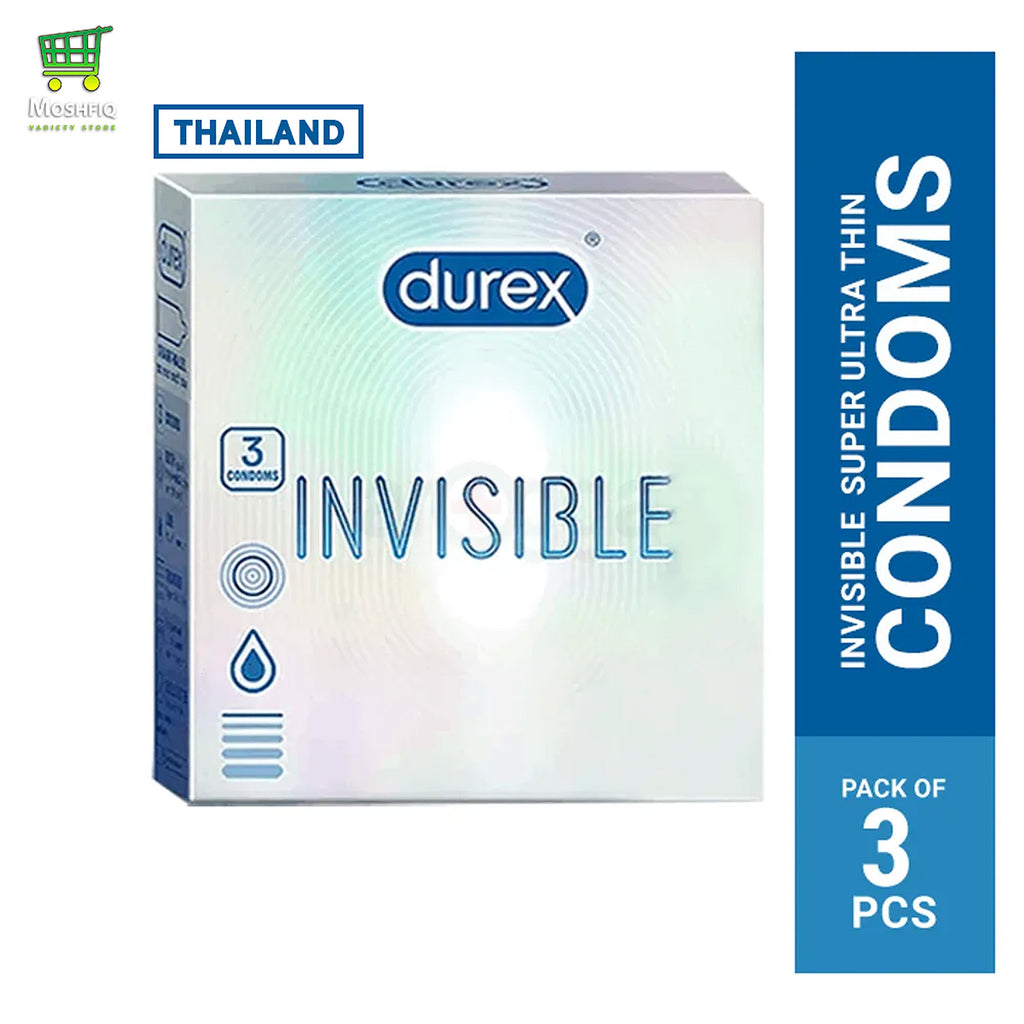 Durex Invisible Super Ultra Thin Condom - 3Pcs Pack(Thailand)