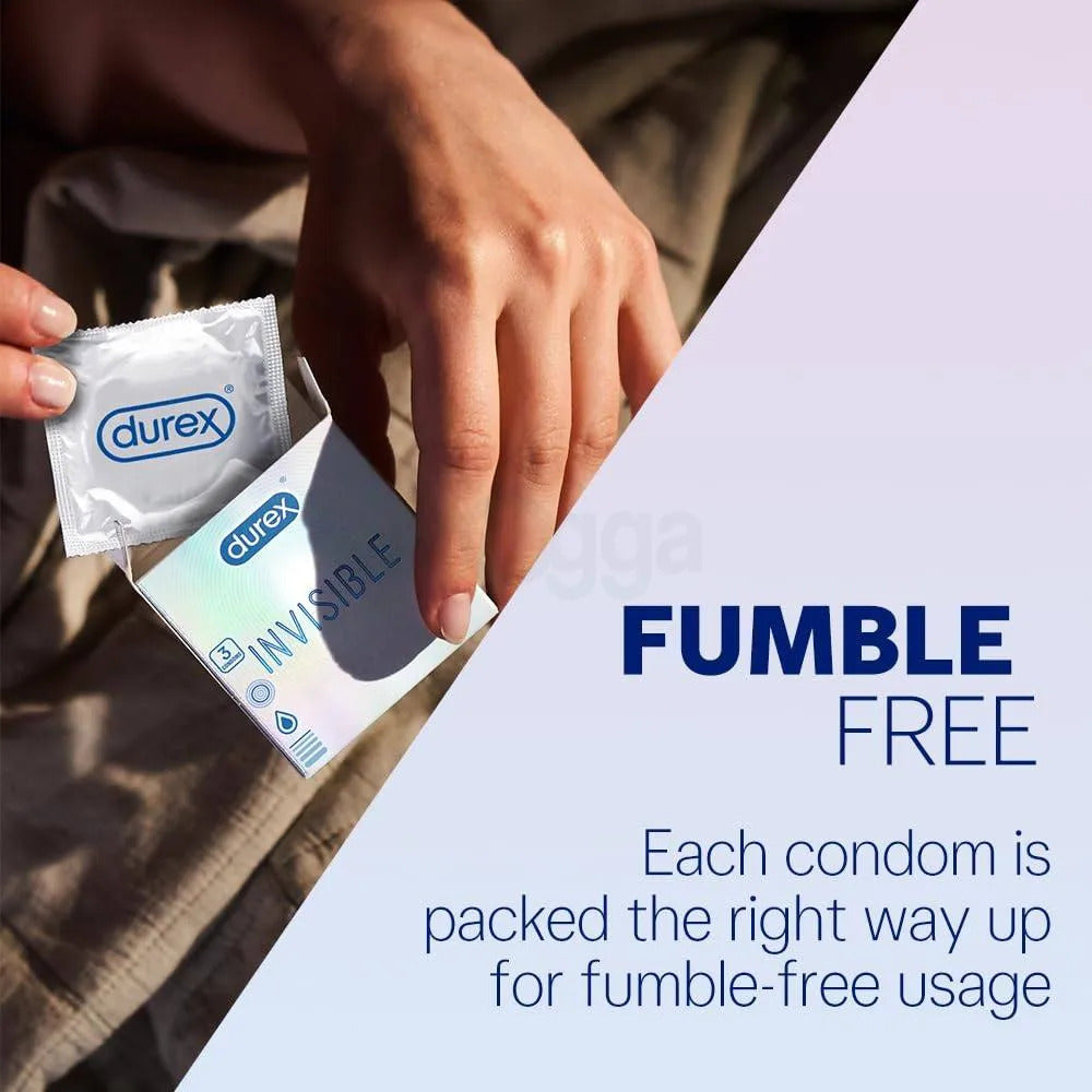 Durex Invisible Super Ultra Thin Condom - 3Pcs Pack(Thailand)