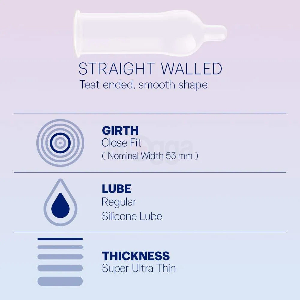 Durex Invisible Super Ultra Thin Condom - 3Pcs Pack(Thailand)