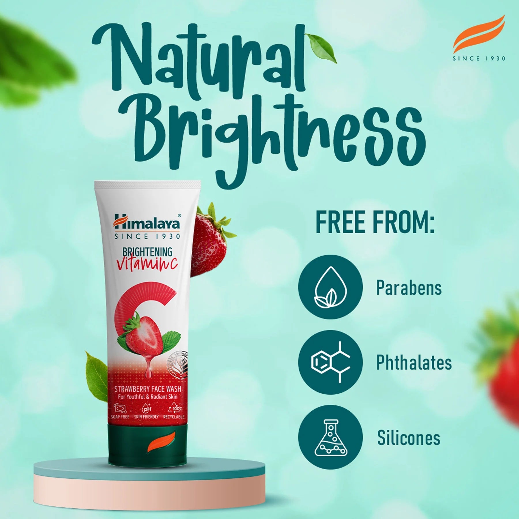 Himalaya Brightening Vitamin C Strawberry Face Wash 100ml