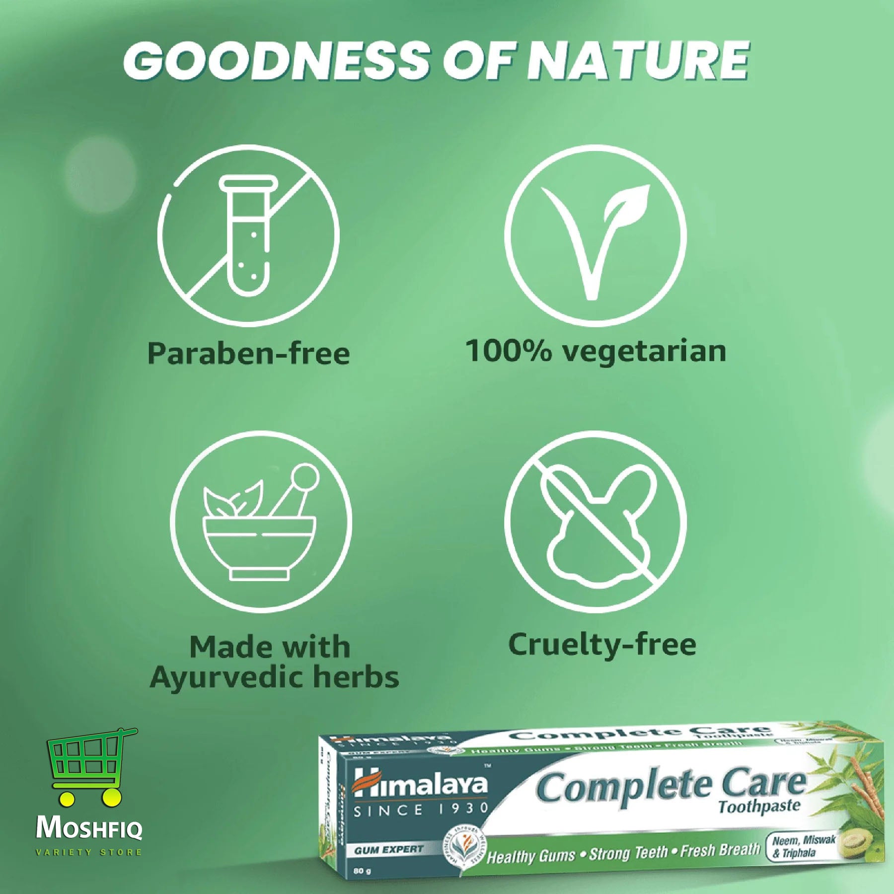 Himalaya Complete Herbal Oral Protection Complete Care Toothpaste 135gm
