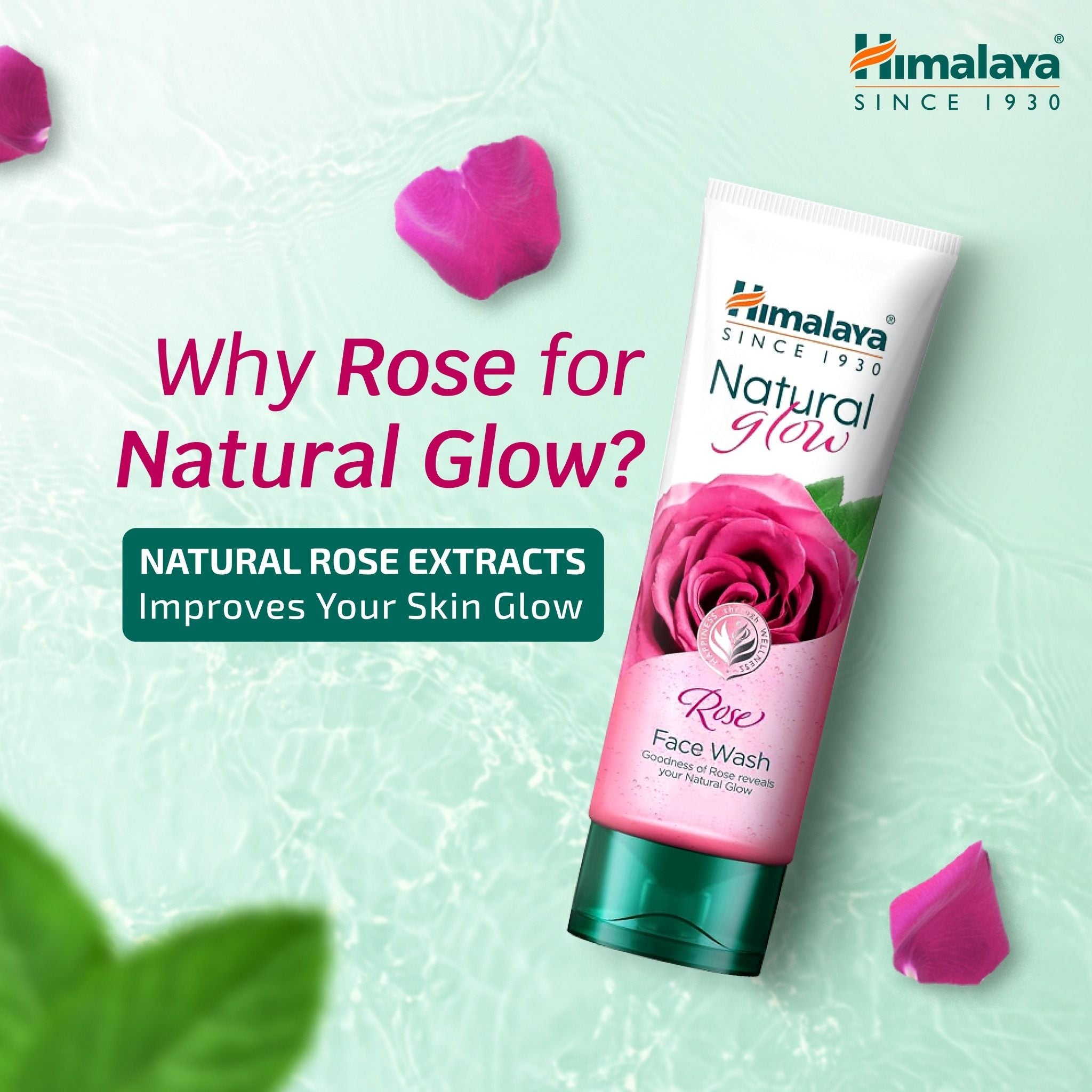 Himalaya Natural Glow Rose Face Wash 100ml