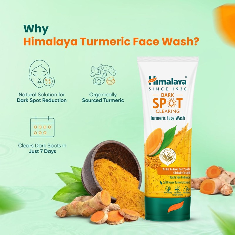Himalaya Dark Spot Clearing Turmeric Face Wash